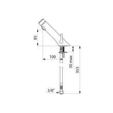 Delabie Selbstschluss-Mischbatterie TEMPOSOFT MIX 2 G3/8, 7 Sek.