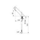 Delabie Selbstschluss-Mischbatterie TEMPOSOFT MIX 2 G3/8,...