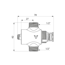 Delabie Selbstschl.Vent.TEMPOSTOP AB DU G1/2B UP/Hw.-Mont.unverc15Sek