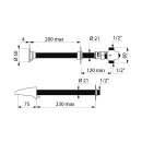 Delabie WT-Selbstschl.Vent. TEMPOSTOP AB G1/2B Hw.-Mont....