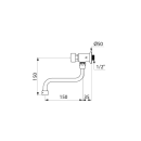 Delabie Wand Selbstschl.Vent. TEMPOSTOP G1/2B, 15 Sek,...