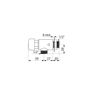 Delabie Wand Selbstschl.Vent. TEMPOSTOP G1/2B unverchr,...