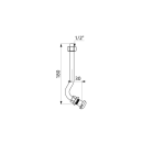 Delabie Spülrohr f. Urinal G1/2 m....