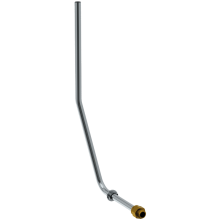 Delabie UP Spülrohr + Anschluss G1/2 für Urinal mit flex. Schlauch