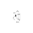 Delabie Druckspüler TEMPOFLUX WC G3/4B D28mm AP 7...