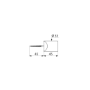 Delabie Anschl.-Keil f. Eck-UR L45mm ALLIA,...