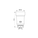 Delabie Siph.verti. SIPHURINOIR ABS verchr. D50/32 H110...