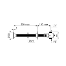 Delabie Urinal-Spülarmatur TEMPOSTOP G1/2B Hw.-Mont....
