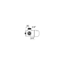 Delabie DU-Selbstschlussmischbatterie TEMPOMIX G3/4B AP...