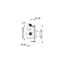 Delabie DU-Selbstschl.MBatt. TEMPOMIX G1/2B D14...