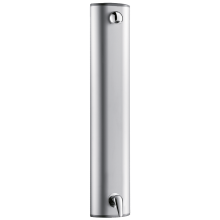 Delabie Duschelement Alu. mit EHM, Anschluss oben, Brausekopf 6 l/min
