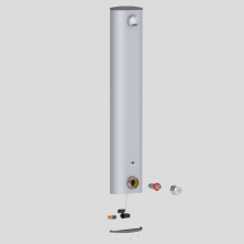 Delabie Du-Elem. SECURITHERM Therm. 6V Batt, Alu, Anschl. oben