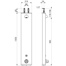 Delabie Du-Elem. SECURITHERM Therm. 6V Batt, Alu, Anschl....