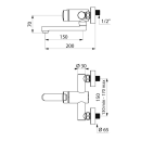 Delabie MBatt. TEMPOMIX3 WT G1/2B AP ~7 Sek MA 150,...