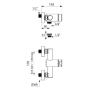 Delabie DU-MBatt. TEMPOMIX 3 G1/2B AP ~30 Sek. MA 150...