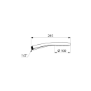 Delabie Handbrause G1/2B Monostrahl D100mm, Anti-Kalk