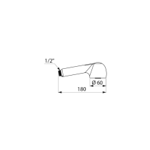 Delabie Handbrause G1/2B 2 Strahlarten mit Umsteller, Anti-Kalk