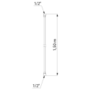 Delabie Brauseschlauch BICOLOR PVC metalloplastisch glatt...
