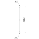 Delabie Brauseschlauch BICOLOR PVC metalloplastisch glatt...
