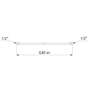 Delabie Brauseschlauch BICOLOR PVC metalloplastisch glatt...