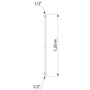 Delabie Brauseschlauch BICOLOR PVC metalloplastisch glatt...