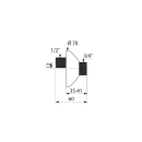 Delabie 2 St. S-Anschlüsse G1/2B x G3/4B 12mm, mit...