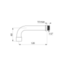Delabie Wand Ausl. CORBIN fest G1/2B L120 H60mm...