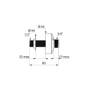 Delabie Reduktionsstück G1/2B x M24x1, 2 Stück
