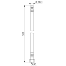 Delabie Flexible PEX-Schläuche D10 x G3/8 L.525mm, 2...
