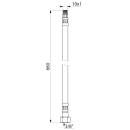 Delabie Flexible PEX-Schläuche D10 x G3/8 L.660mm, 2...