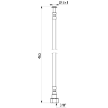 Delabie Flexible PEX-Schläuche drehbar L. 467, 2 St.