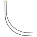 Delabie Flexible PEX-Schläuche drehbar L. 467, 2 St.