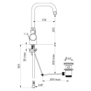 Delabie WT-Therm. SECURITH. med. Bereich, Schwenkauslauf...