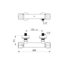 Delabie Brause-Thermostatarmatur SECURITHERM,...