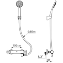 Delabie DU-Sys selbstentleerend, Br.-Therm. H9739,...