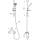 Delabie Duschsystem mit Brausethermostat H9739, STOP/CHECK-Anschl.
