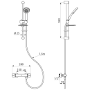 Delabie Duschsystem mit Brausethermostat H9739S,...