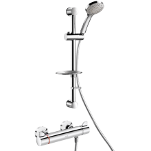 Delabie Duschsystem m. Brausethermostat Securitouch H9741, STOP/CHECK