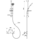 Delabie Duschsystem m. Brausethermostat Securitouch...