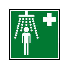 Delabie Hinweisschild Sicherheits-Körperdusche