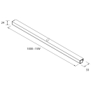 Leuchte OPTIMUS 1000 CHROM GLÄNZEND, LED-Leuchte...