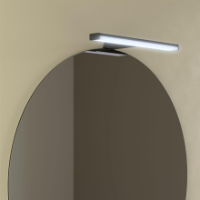 Leuchte PANDORA 458 Schwarz, LED-Leuchte (1x10 W- 5700ºK) IP44 Multifunktionsbefestigung 458 x 112 x 32 mm