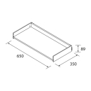 Obere Schudable für WTU 700 mm, Tiefe 45 650 x 140 x...