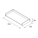 Obere Schudable für WTU 1000 mm, Tiefe 45 950 x 140...