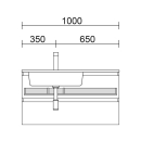 Obere Schudable für WTU 1000 mm mit siphonausschnitt...