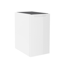 Schrankelement wandhängend MONTERREY 300 links 1 Tür mit Softeinzug WHITE COTTON 300 x 540 x 450 mm
