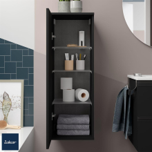 Schrankmodul ALLIANCE 1000 1 Tür links/rechts mit Drucköffner BLACK VELVET 352 x 1000 x 352 mm