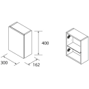 Schrankmodul ALLIANCE 300 1 Tür links/rechts mit...