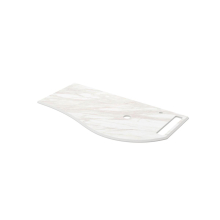 Waschtischplatten MAM 990 links mit Handtuchhalter für Aufsatzbecken mit Handtuchhalter WEIßER MARMOR 990 x 12 x 510 mm