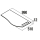Waschtischplatten MAM 990 links mit Handtuchhalter für Aufsatzbecken mit Handtuchhalter WEIßER MARMOR 990 x 12 x 510 mm